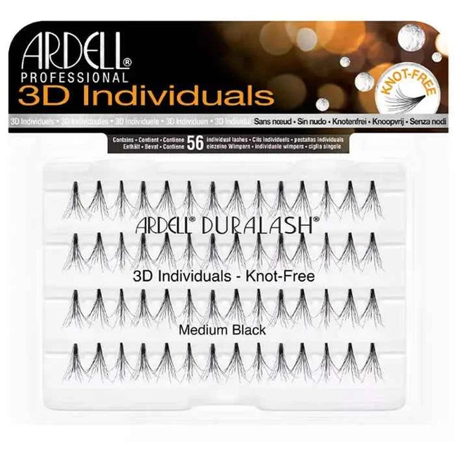 Ardell Individual 3D Position False Eyelashes Medium Black Unisex