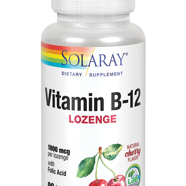 Solaray Vitamina B12 Acido Folico 1000 Mcg 90 Comp