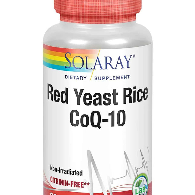 Solaray Red Yeast Rice Plus Q10 60 Vcaps