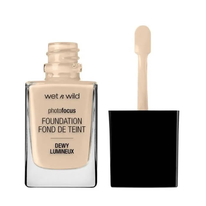 WET N WILD Photo Focus – Foundation Dewy Nude Ivory Unisex, 28 ml