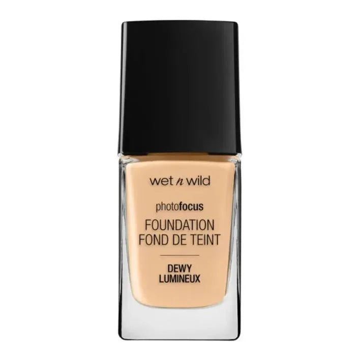 WET N WILD Photo Focus – Foundation Dewy Soft Beige Unisex, 28 ml