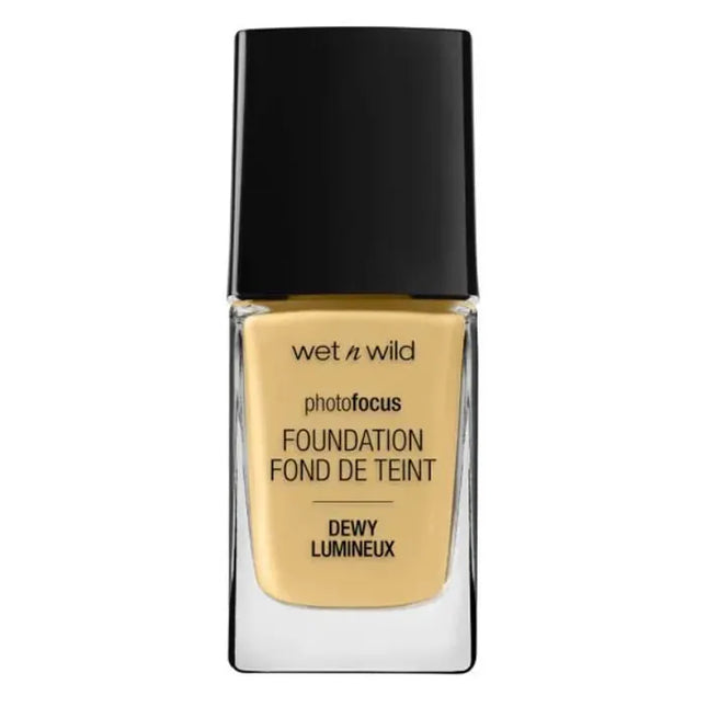 WET N WILD Photo Focus – Foundation Dewy Golden Beige Unisex, 28 ml