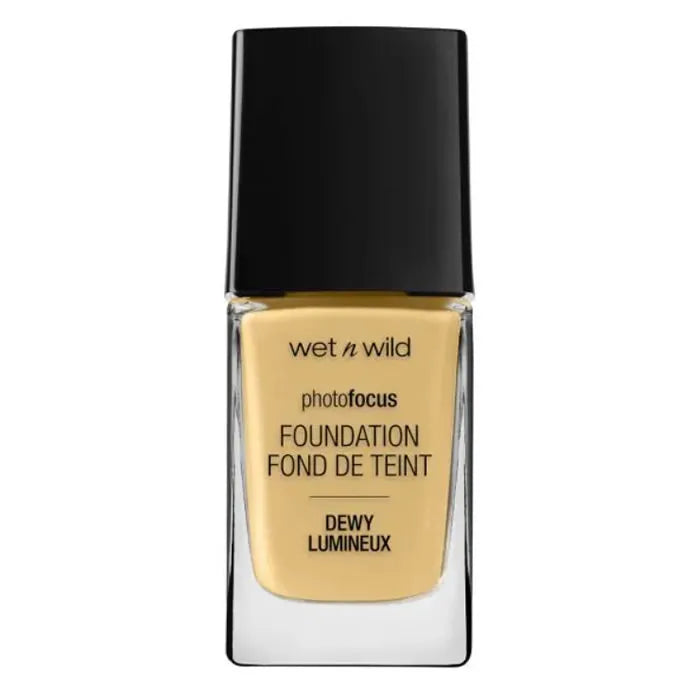 WET N WILD Photo Focus – Foundation Dewy Golden Beige Unisex, 28 ml
