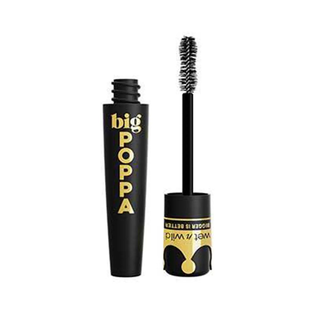 WET N WILD Wetn Wild Big Poppa – Mascara De Pestañas Blackest Black Unisex, 1 Units
