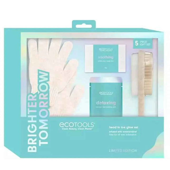 Ecotools Brighter Tomorrow Glow Head to Toe Unisex, Set 4 Pieces