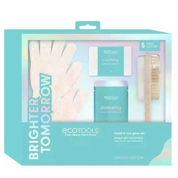 Ecotools Brighter Tomorrow Glow Head to Toe Unisex, Set 4 Pieces