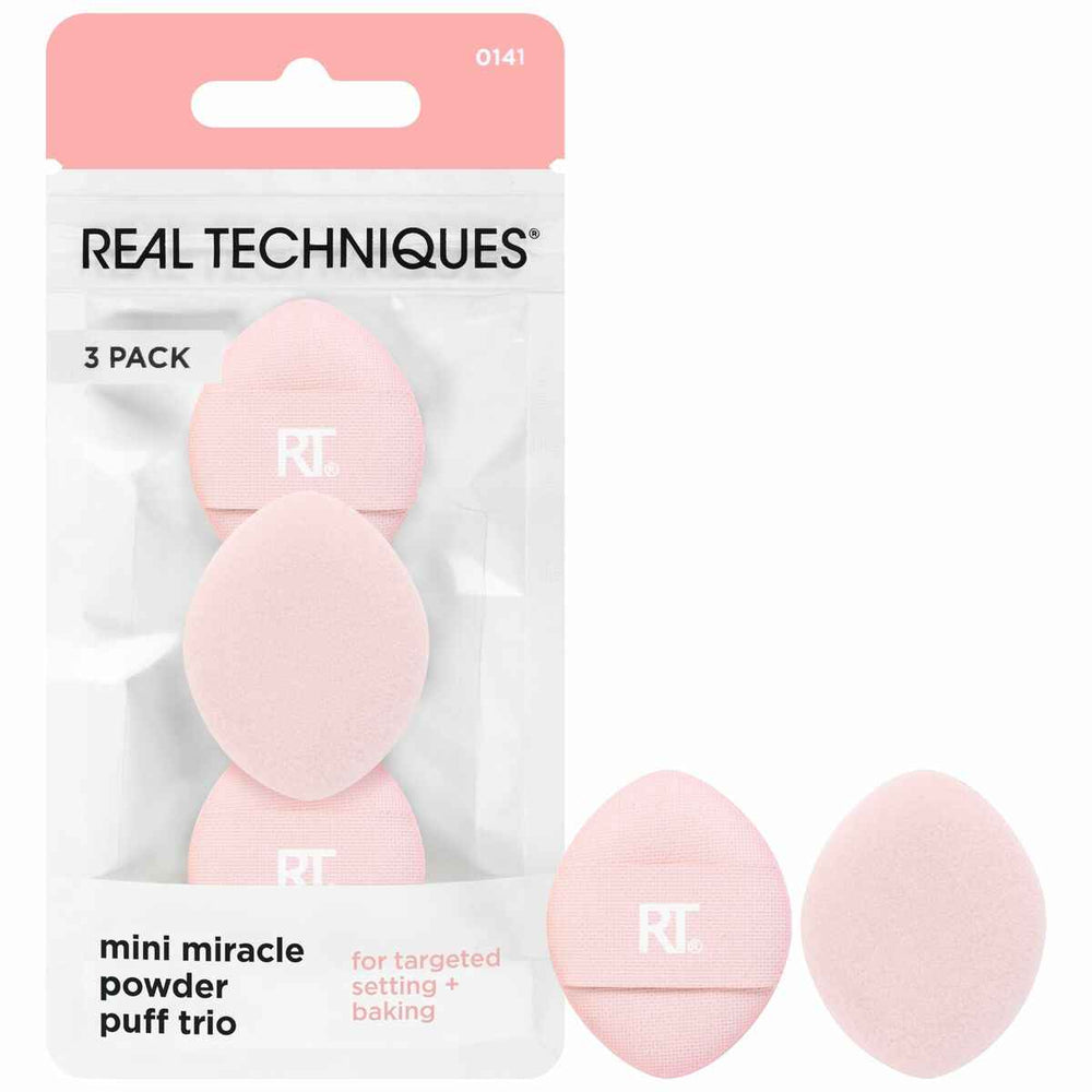 REAL Techniques Mini Miracle Powder Puff Trio 3 U