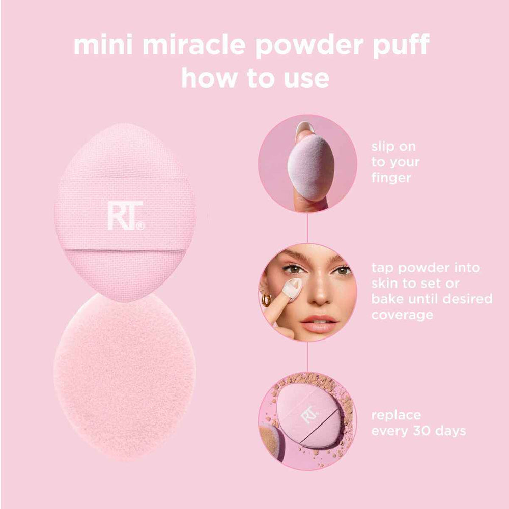 REAL Techniques Mini Miracle Powder Puff Trio 3 U