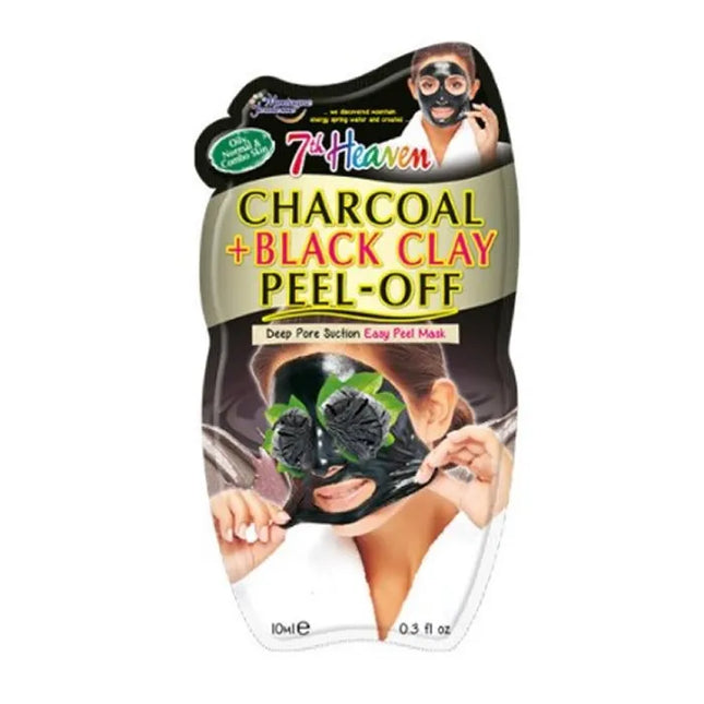 Montagne Jeunesse Charcoal + Black Clay Peel-Off Mask, 10 ml