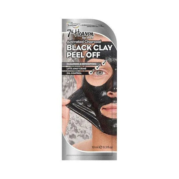 Montagne Jeunesse For Men Black Clay Peel-Off Mask, 10 ml