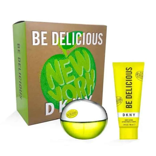Donna Karan DKNY Be Delicious – Eau de Parfum for Women Spray 100 ml, Set 2 Pieces