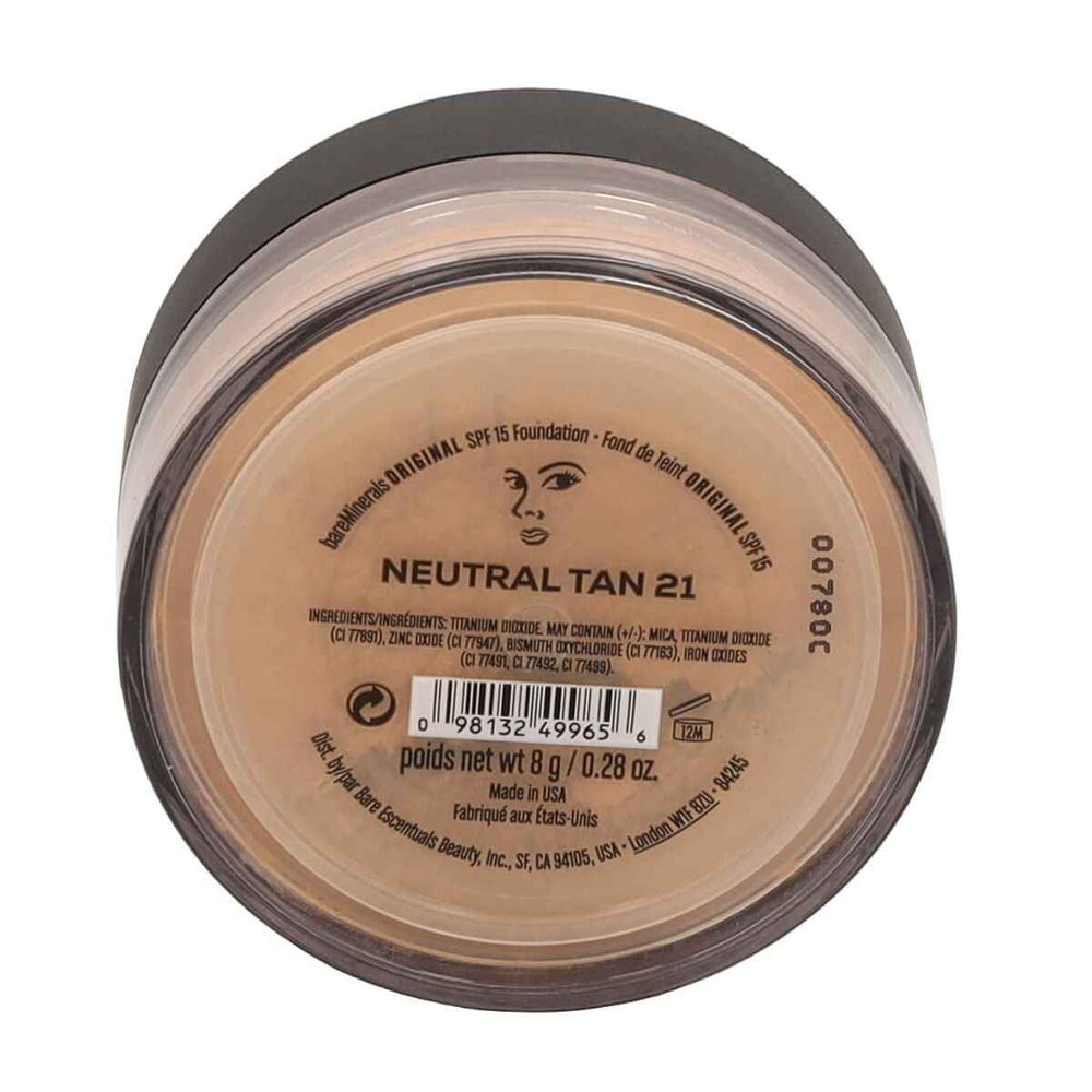 Bareminerals Original – Foundation Spf15 21-Neutral Tan Unisex