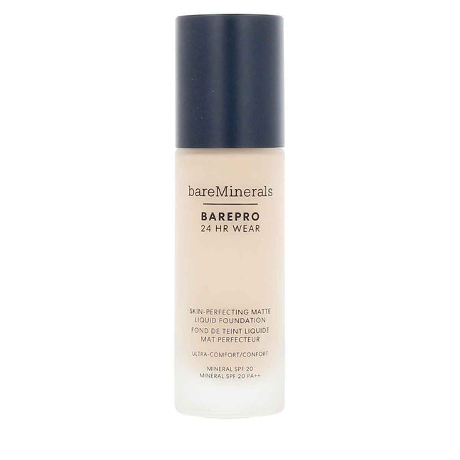 Bareminerals Barepro 24hr Wear Fondo De Maquillaje Líquido Mate Spf20 Fair 10 Warm Unisex, 30 ml