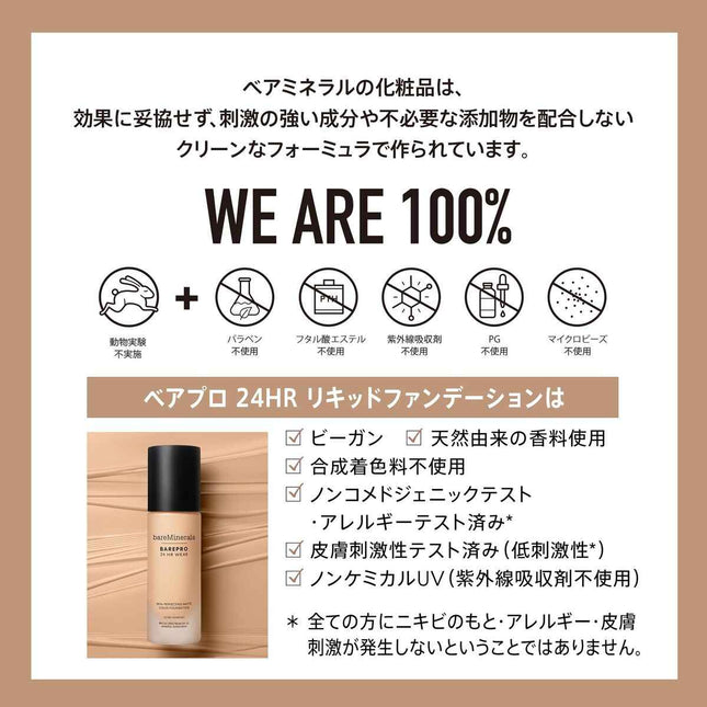 Bareminerals Barepro 24hr Wear Fondo De Maquillaje Líquido Mate Spf20 Medium 32 Cool Unisex, 30 ml