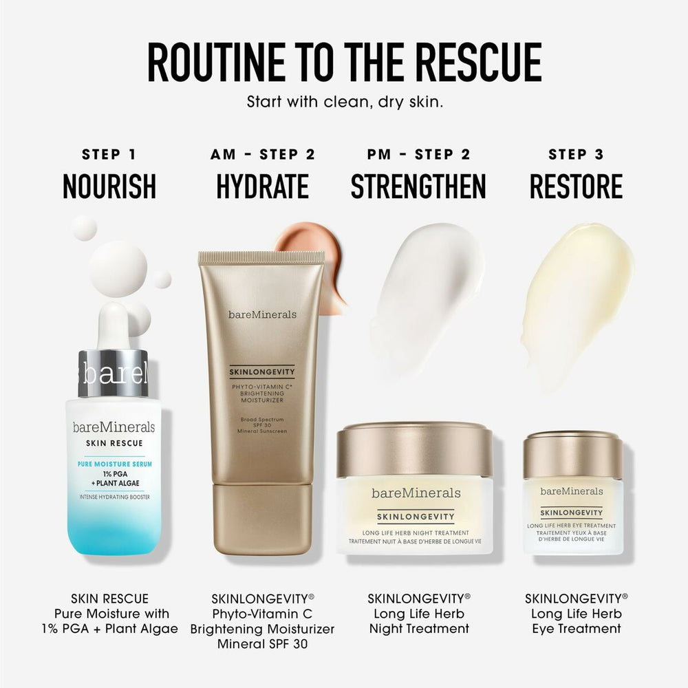 Bareminerals Skin Rescue Pure Moisture – Serum Sérum Hidratante Unisex, 30 ml