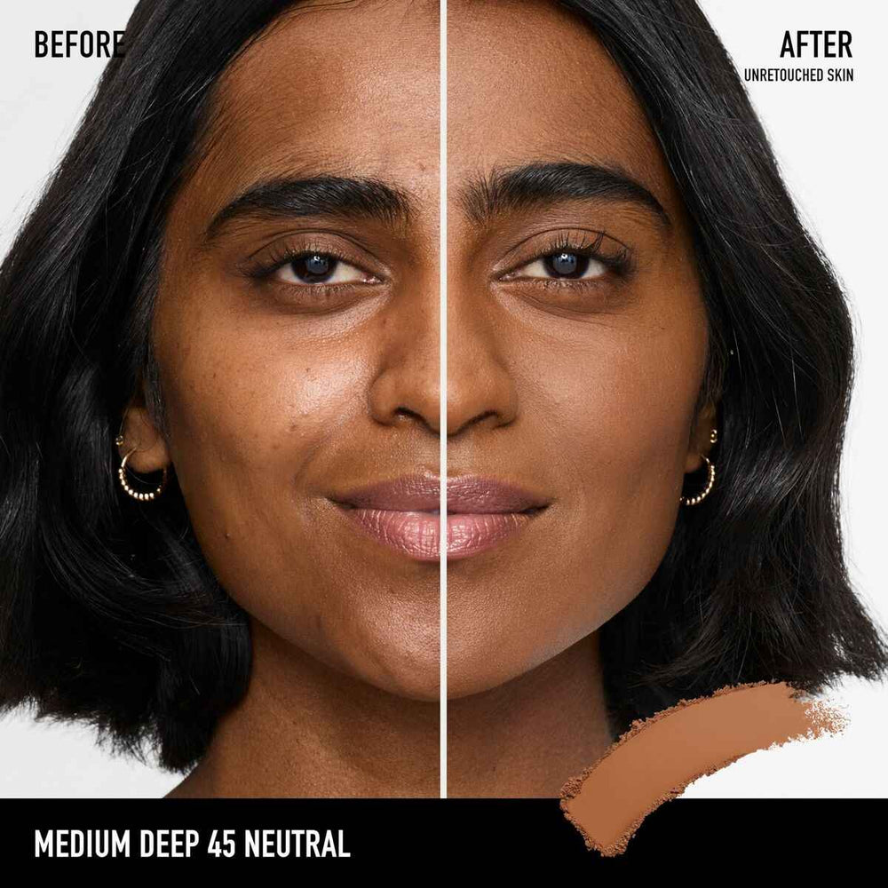 Bareminerals Barepro 24hr Base De Maquillaje En Polvo Perfeccionadora De La Piel 45-Medium Deep Neutral, 8 g