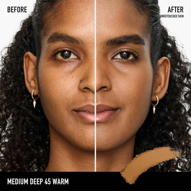 Bareminerals Barepro 24hr Base De Maquillaje En Polvo Perfeccionadora De La Piel 45-Medium Deep Warm, 8 g