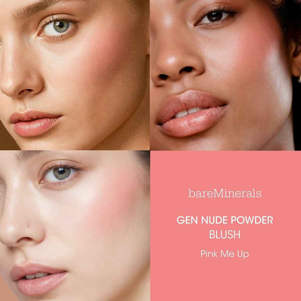 Bareminerals Gen Nude Powder Blush Pink Me Up Unisex, 6 g