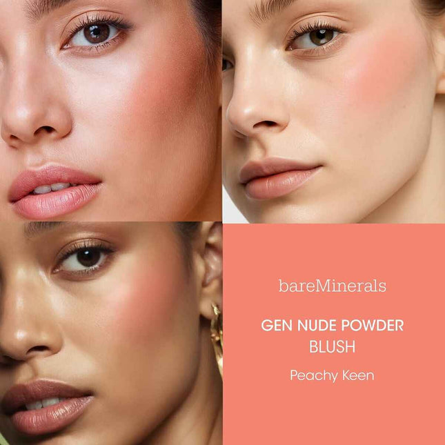 Bareminerals Gen Nude Powder Blush Peachy Keen Unisex, 6 g