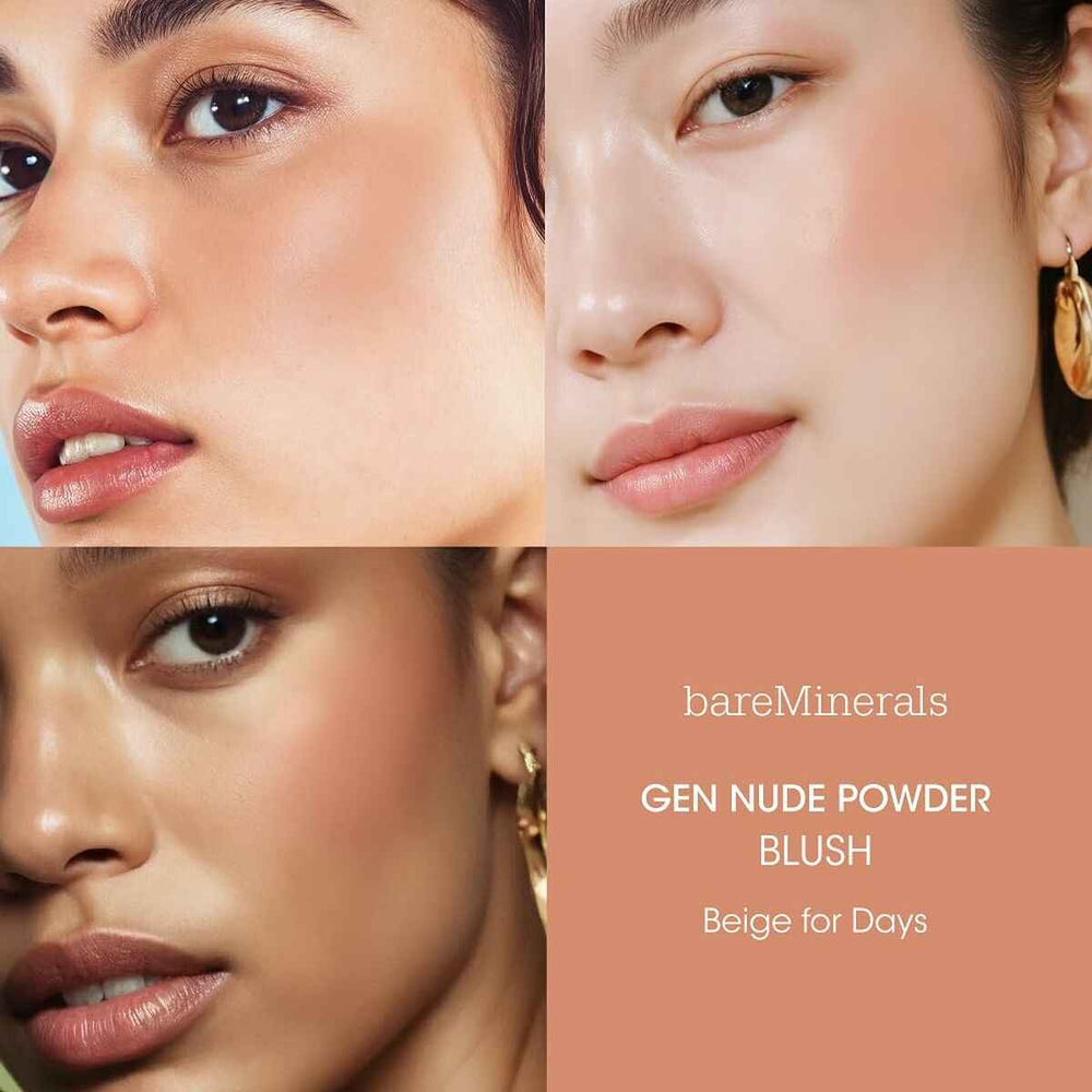 Bareminerals Gen Nude Powder Blush Beige For Days Unisex, 6 g