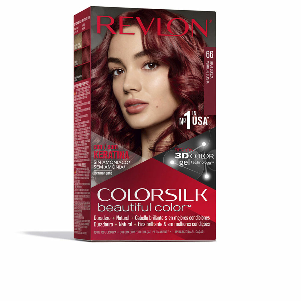 Tinte Pelo Revlon Colorsilk 66 Rojo Cereza Sin Amoniaco Unisex