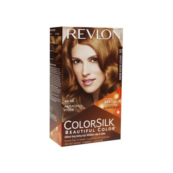 Revlon Colorsilk Ammonia Free 57 Lightest Golden Brown Unisex