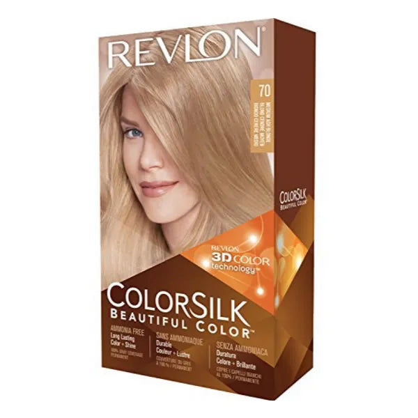 Revlon Colorsilk Ammonia Free 70 Medium Ash Blonde Unisex