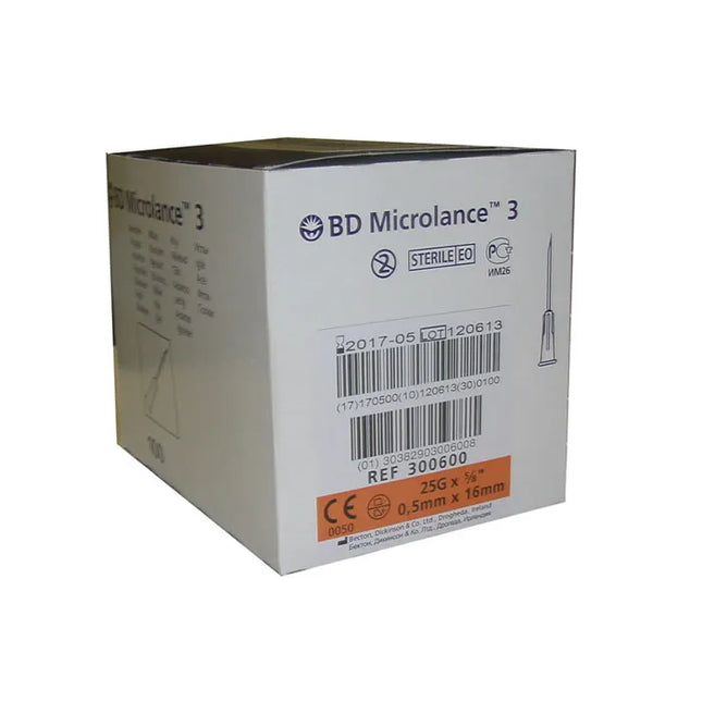 BD Microlance Needle 0,5mm x 16mm, 100 Units