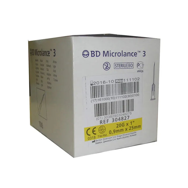 BD Microlance Needle 0,9mm x 25mm, 100 Units