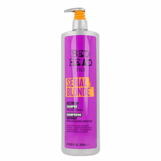 TIGI Bed Head Serial Blonde Purple Restoring – Shampoo Unisex, 970 ml
