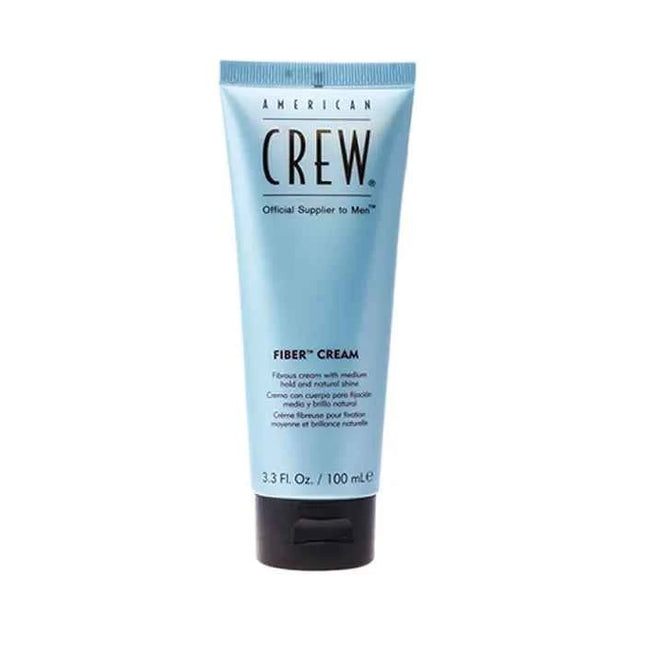 American CREW Fiber – Cream Fibrous Cream Medium Hold Natural Shine Unisex, 100 ml