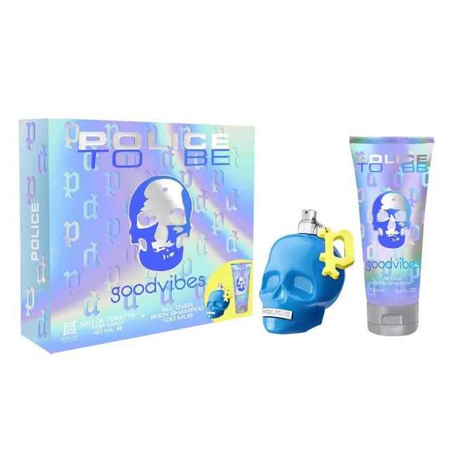 Police to Be Goodvibes – Eau de Toilette For Men 40 ml Spray Champu y Gel, 100 ml