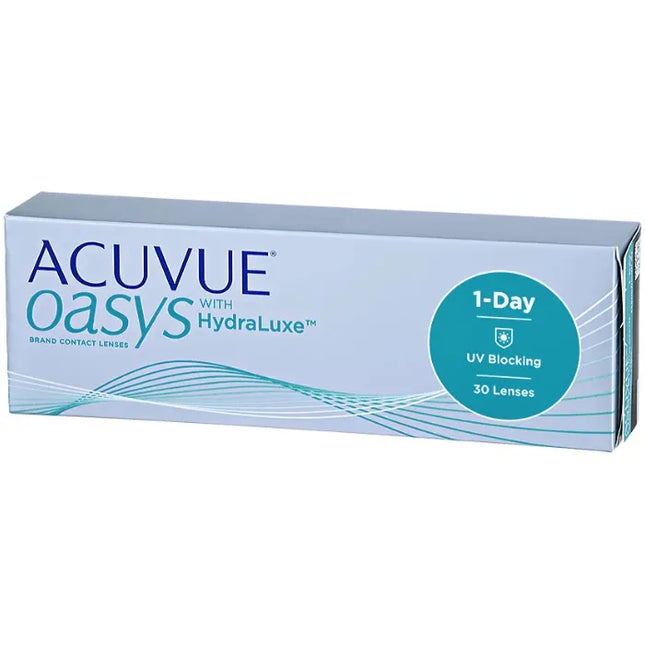 Acuvue Oasys Hydraluxe Contact Lenses 1 Day Replacement -4.25 BC/8.5, 30 Units