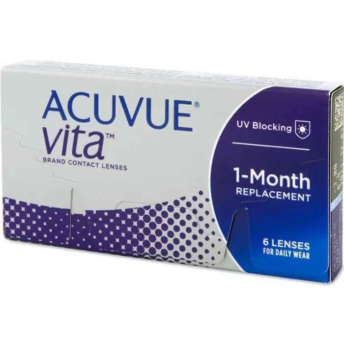 Acuvue Vita Contact Lenses 1 Month Replacement -3.25 BC/8.4, 6 Units