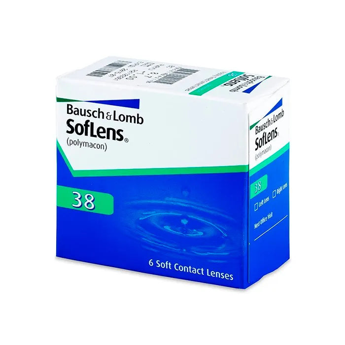 Soflens 38 Lenses With Tint Visibility -0.75 BC / 87, 6 Units