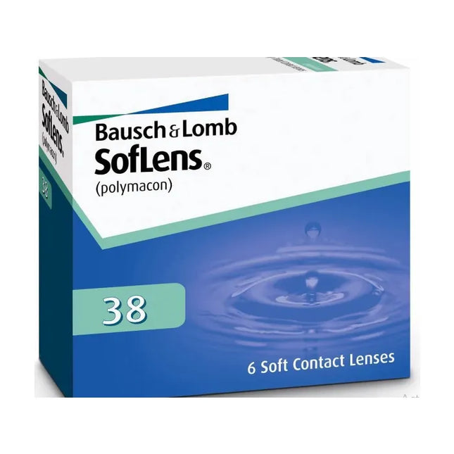 Soflens 38 Tinted Lenses Visibility -2.25 BC/87, 6 Units