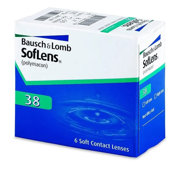 Soflens 38 Lenses With Tint Visibility -4.00 BC/87, 6 Units