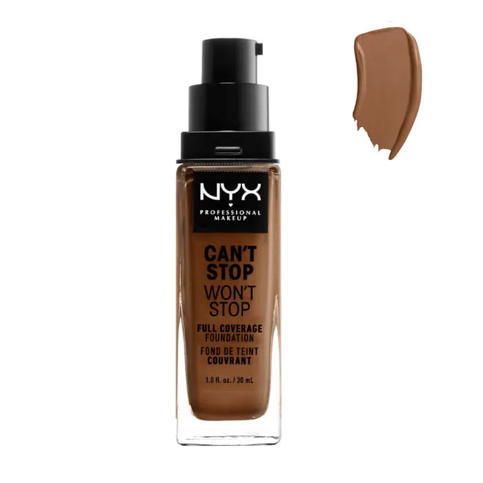 NYX Can´t Stop Won´t Stop Full Coverage – Foundation Cappucciono Unisex, 30 ml