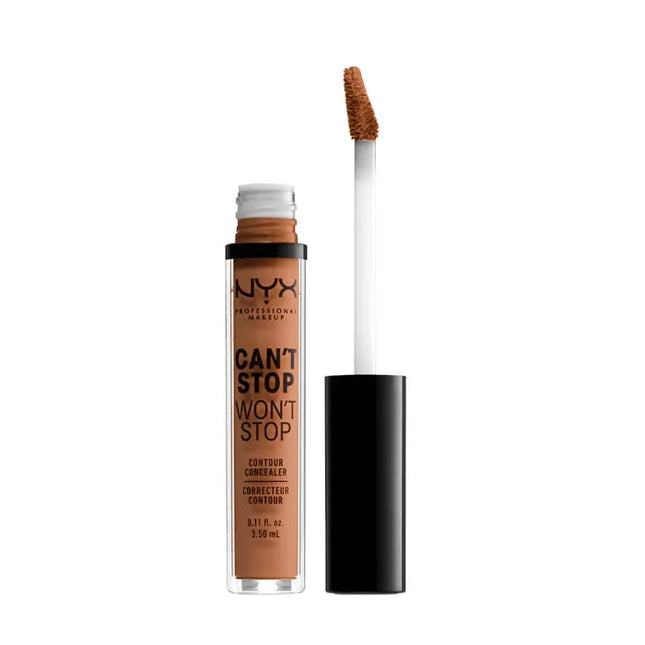 NYX Can´t Stop Won´t Stop Full Coverage Contour Concealer Mahogany Unisex, 3,5 ml