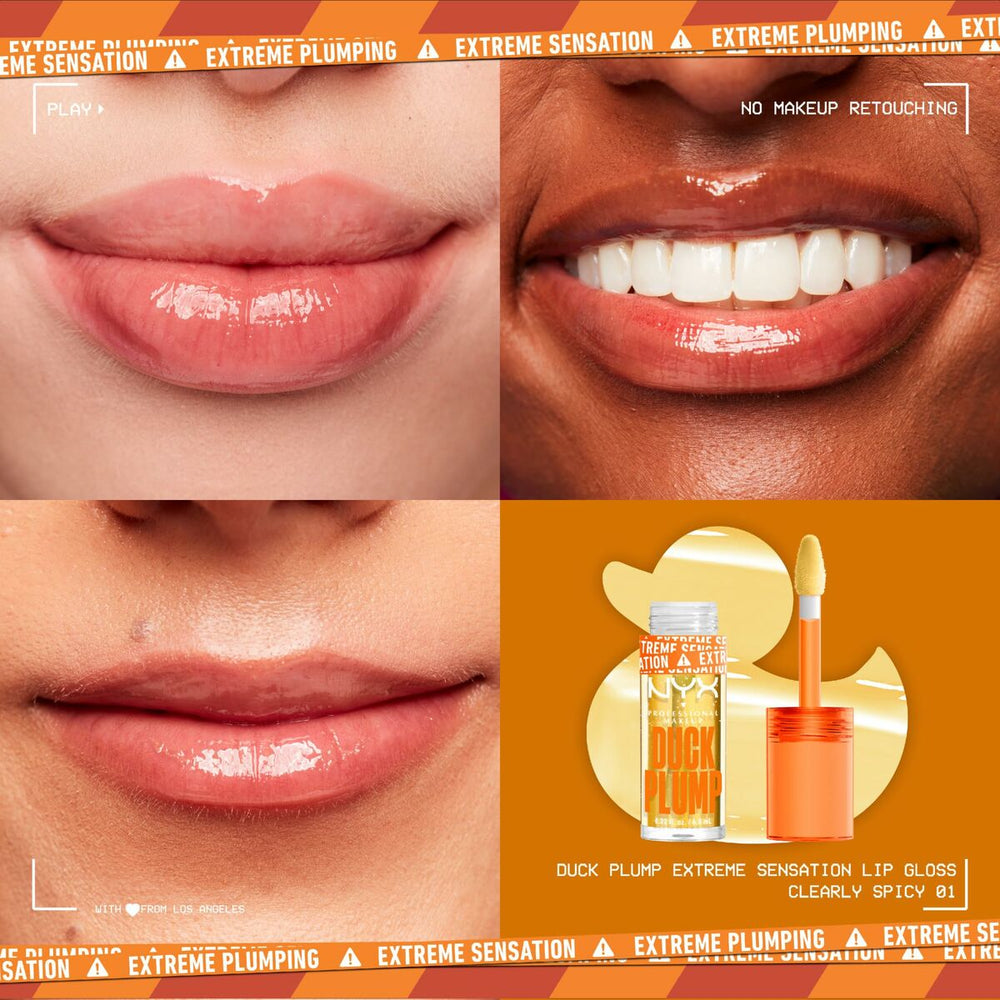 NYX Duck Plump Brillo De Labios Curly Spicy Unisex, 6,8 ml