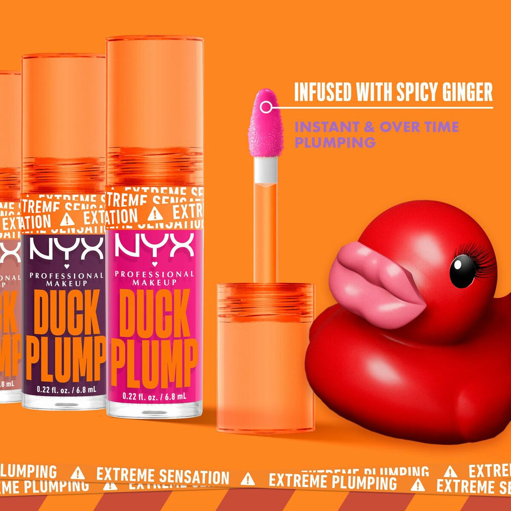 NYX Duck Plump Brillo De Labios Nude Swings Unisex, 6,8 ml