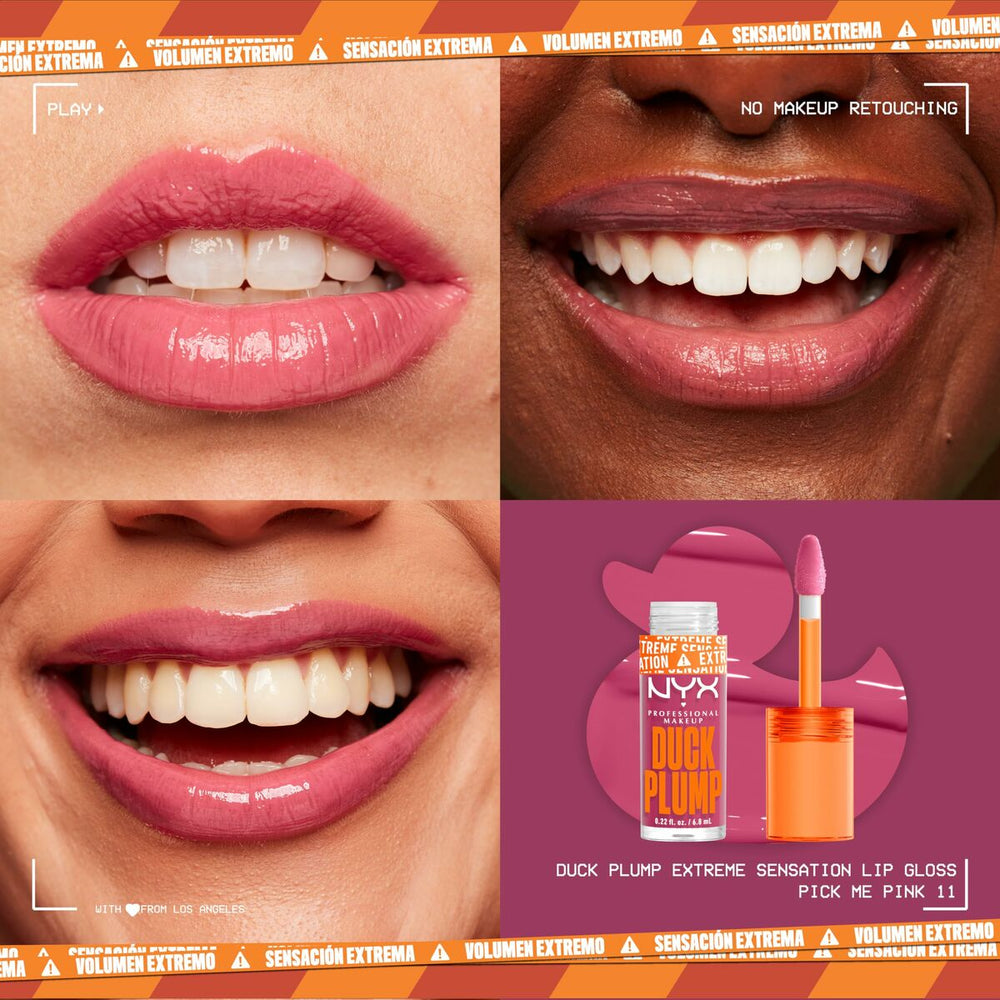 NYX Duck Plump Brillo De Labios Pink Me Pink Unisex, 6,8 ml
