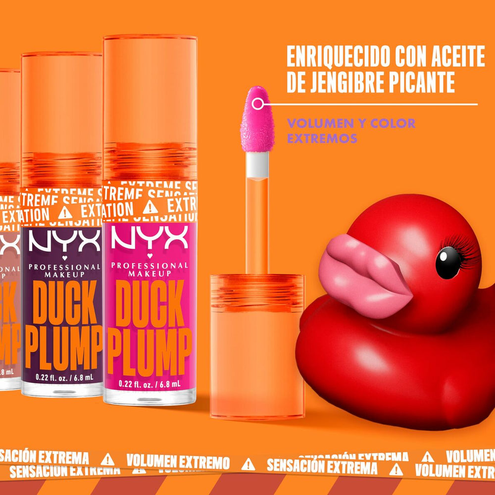 NYX Duck Plump Brillo De Labios Hall Of Flame Unisex, 6,8 ml