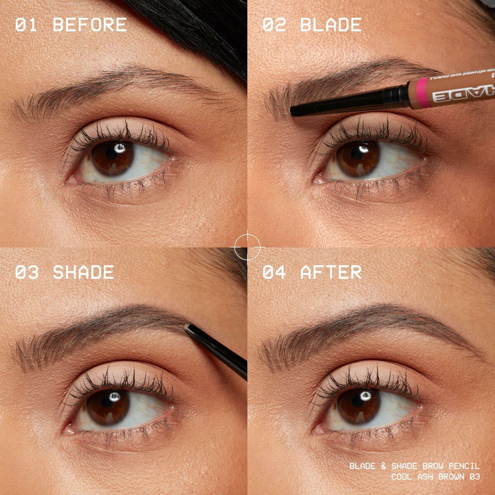 NYX Blade y Shade Nano Lápiz De Cejas 06-Rich Auburn 1 U Unisex