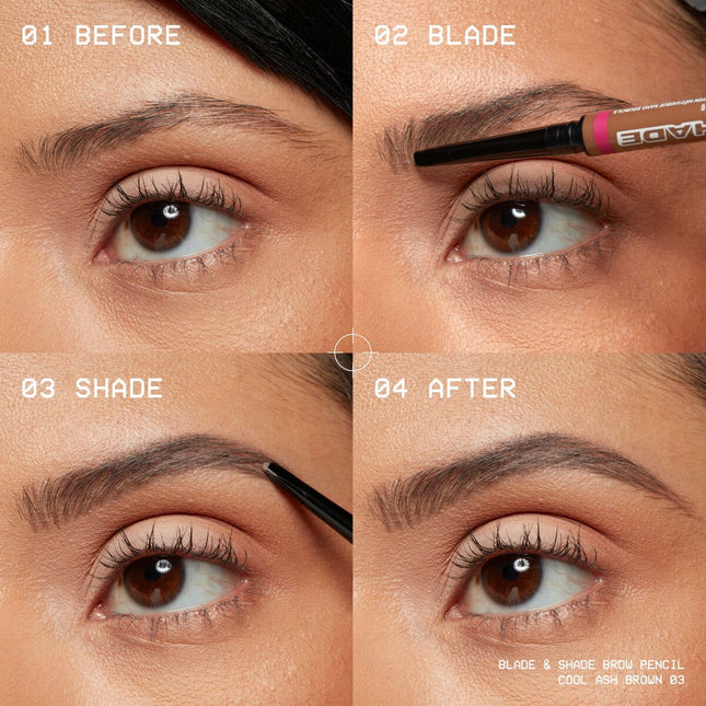 NYX Blade y Shade Nano Lápiz De Cejas 11-Grey 1 U Unisex
