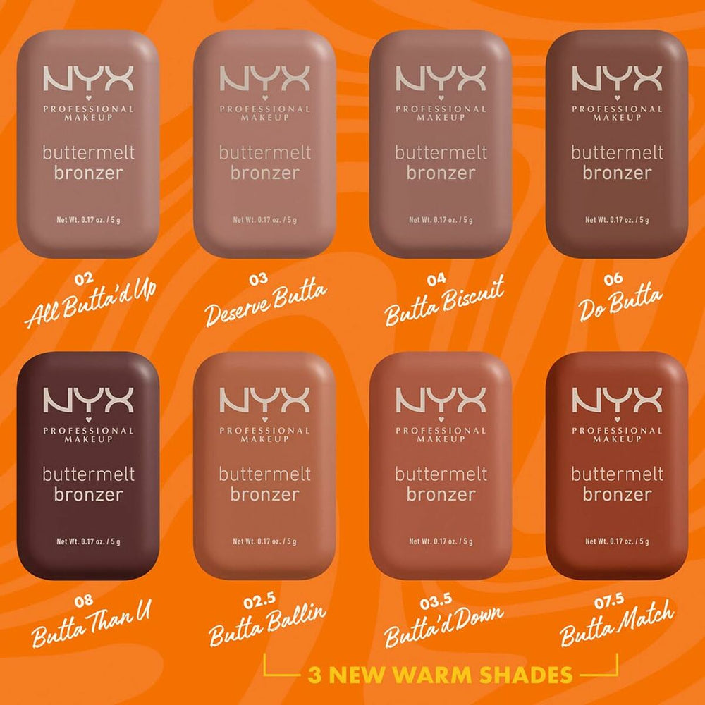 NYX Buttermelt Bronzer 03,5-Butta'd Down, 5 g