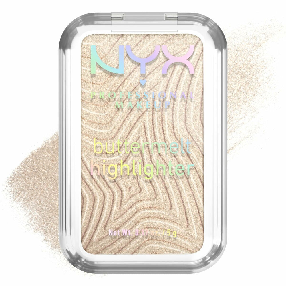 NYX Buttermelt Highlighter Iluminador En Polvo 5-Bright y Butta, 5 g
