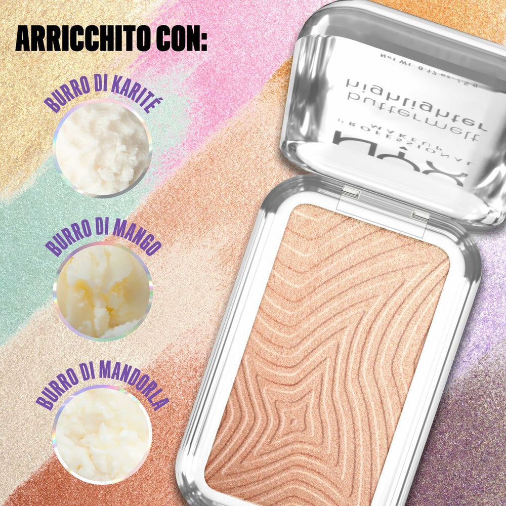 NYX Buttermelt Highlighter Iluminador En Polvo 10-Glaze It Butta, 5 g