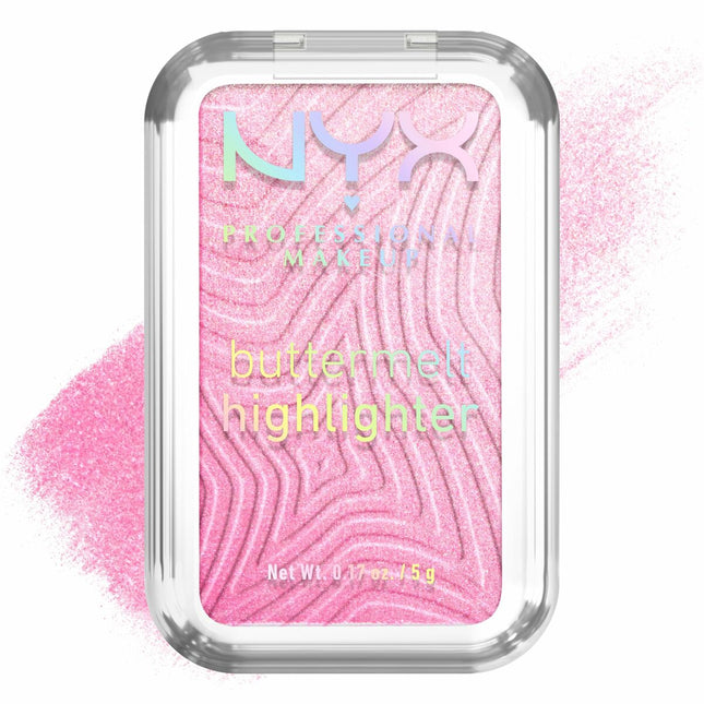 NYX Buttermelt Highlighter Iluminador En Polvo 15-U Butta Werk, 5 g