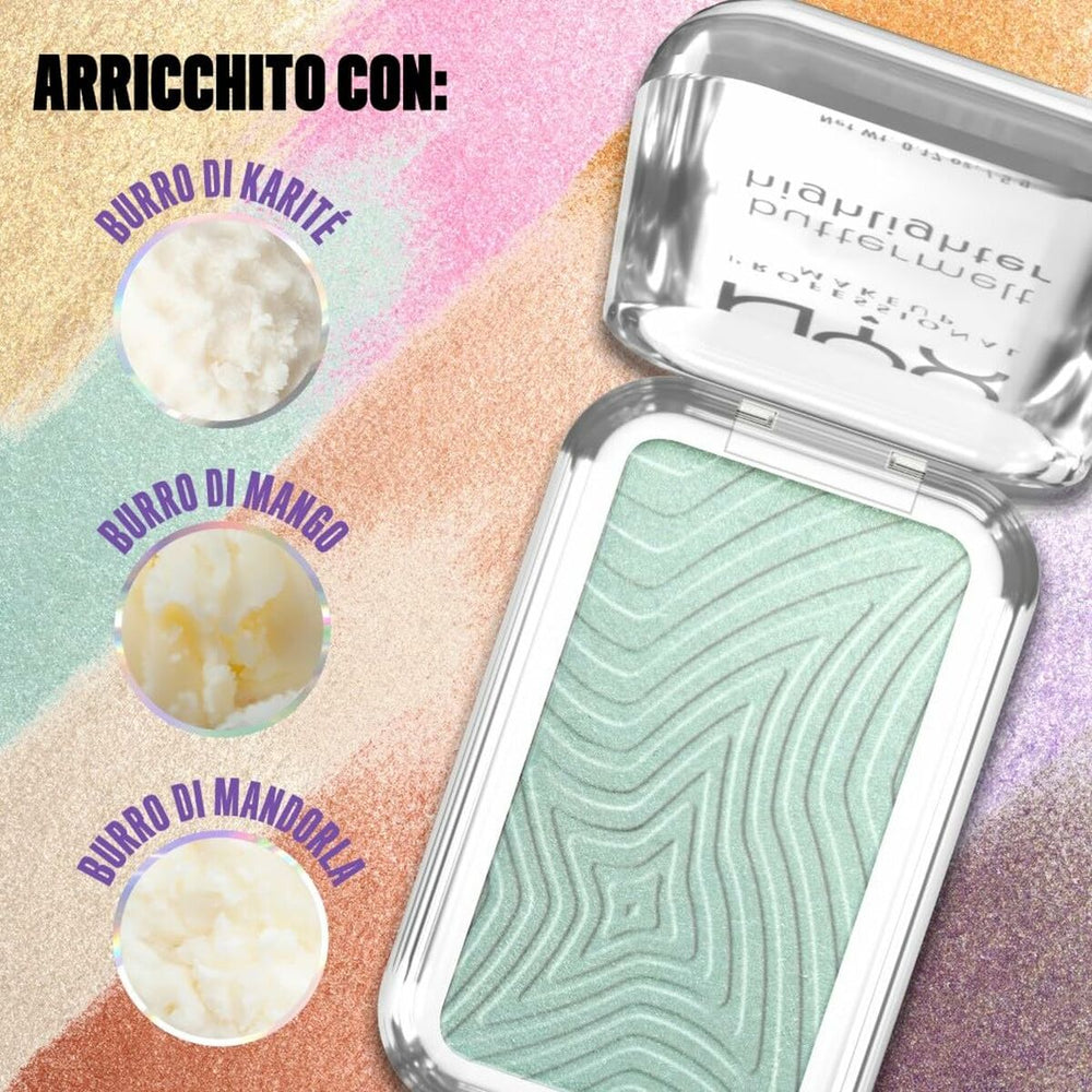 NYX Buttermelt Highlighter Iluminador En Polvo Butta Mint, 5 g